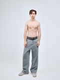 Quần Jean Nam Trơn Form Straing 2402007