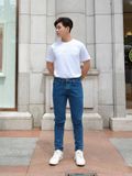 Quần Jean Nam Cotton Trơn Form Regular 2305023