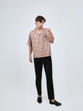 Áo Sơ Mi Tay Ngắn Cotton In Form Oversize 2409009