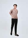 Áo Sơ Mi Tay Ngắn Cotton In Form Oversize 2409009