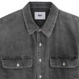 Áo Sơ Mi Nam Tay Dài Jeans Trơn Form Regular 6002