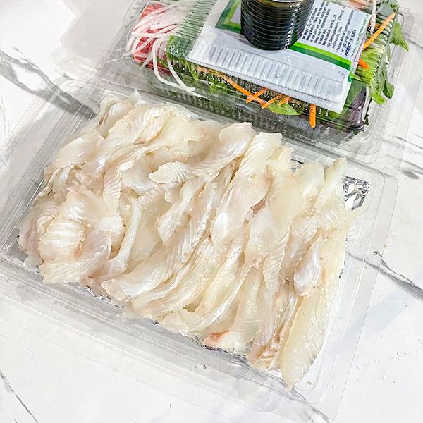  Sashimi Cá Bơn Nâu Hàn Quốc 