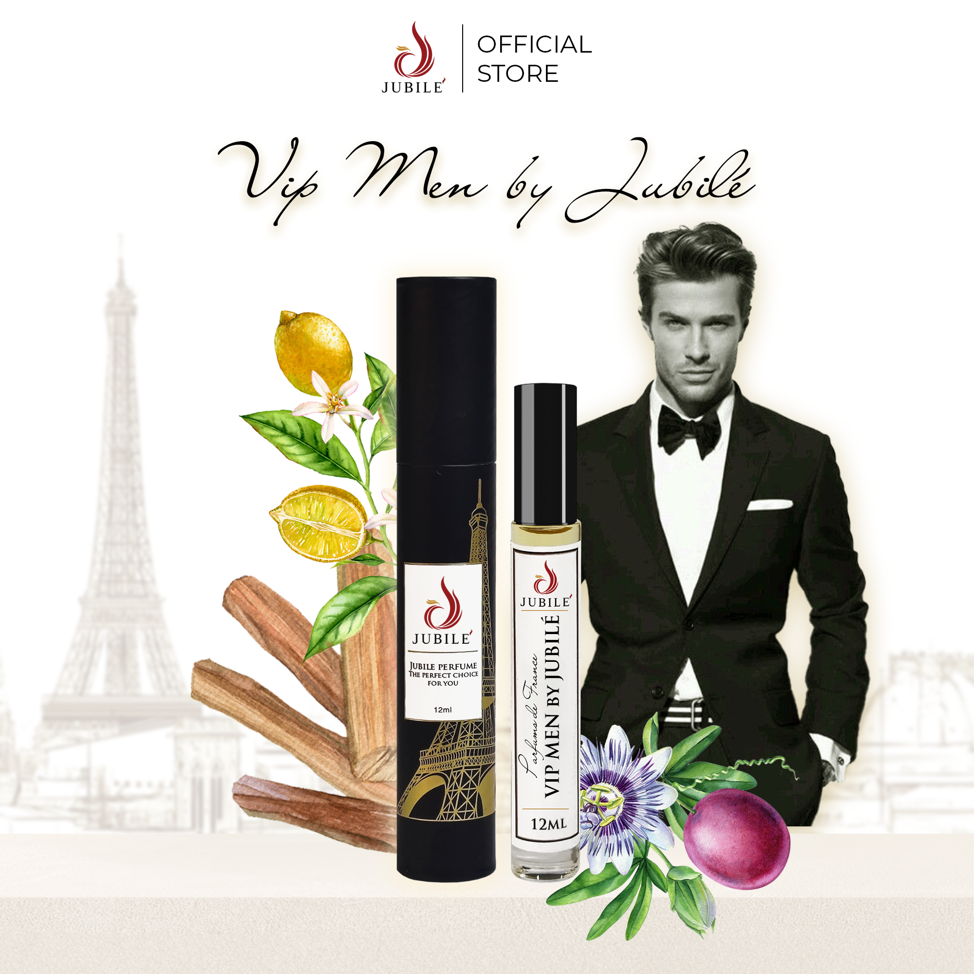 Vip Men by Jubilé - Tinh Dầu Nước Hoa Pháp Cao Cấp 12ml Lăn