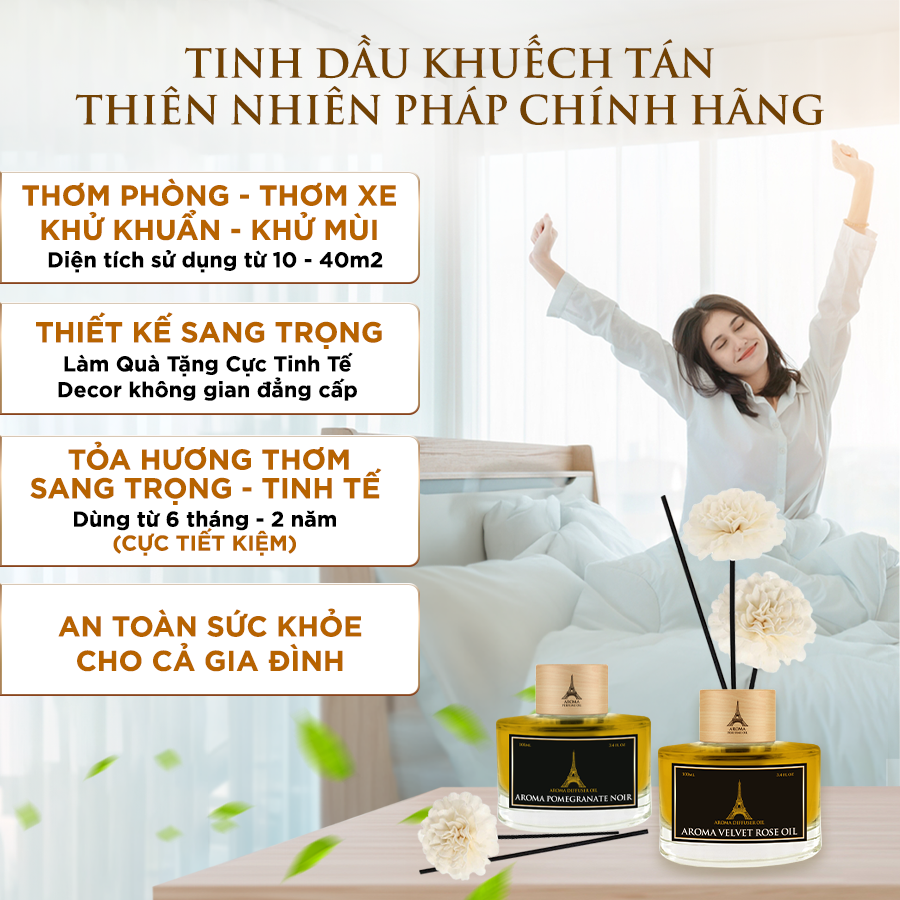 Combo Set 3 Tinh Dầu Thơm Phòng, Nước Hoa Khuếch Tán Thiên Nhiên Jubilé 100ml
