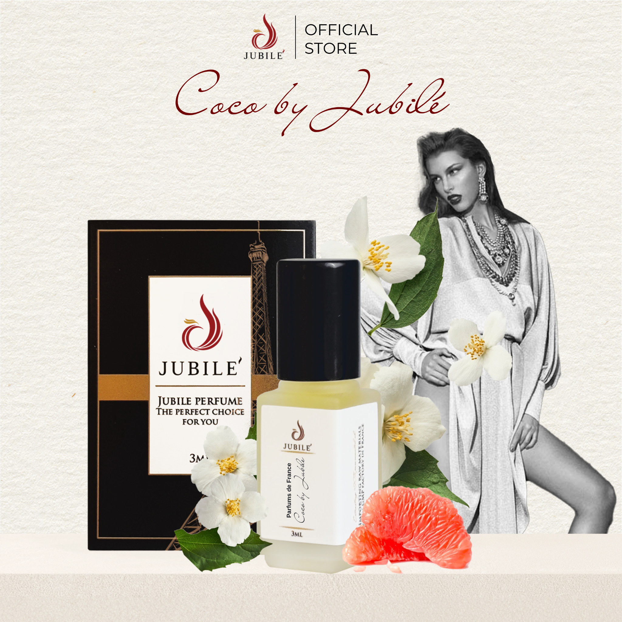 Coco by Jubilé - Tinh Dầu Nước Hoa Pháp Cao Cấp Mini Size 3ml