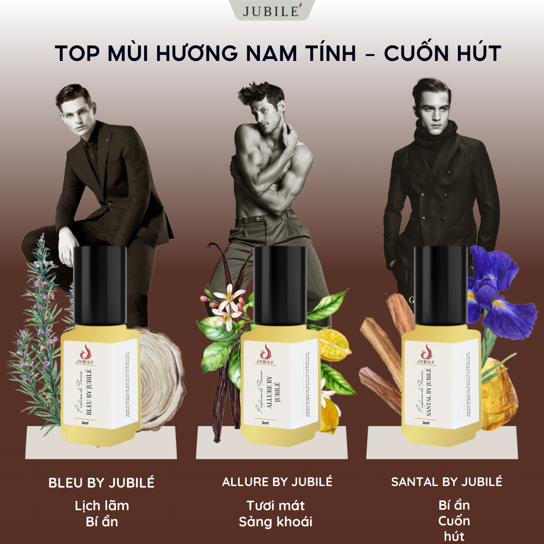 BST Tinh dầu nước hoa Pháp Jubilé Cao cấp Minisize 3ml Lăn