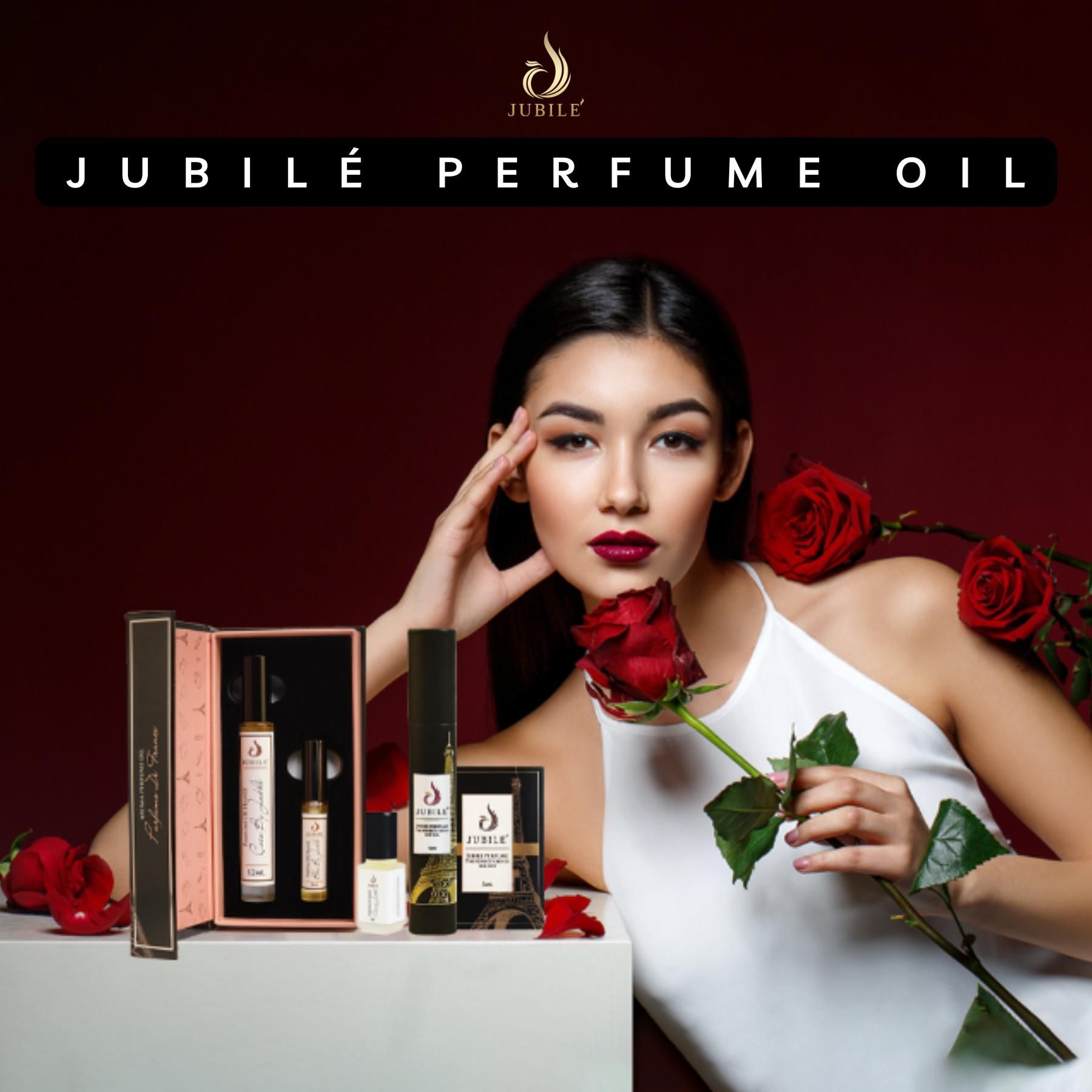 Combo 2 Chai Tinh Dầu Nước Hoa Pháp Jubilé 12ml Lăn, Nước Hoa Pháp cao cấp Thơm Lâu