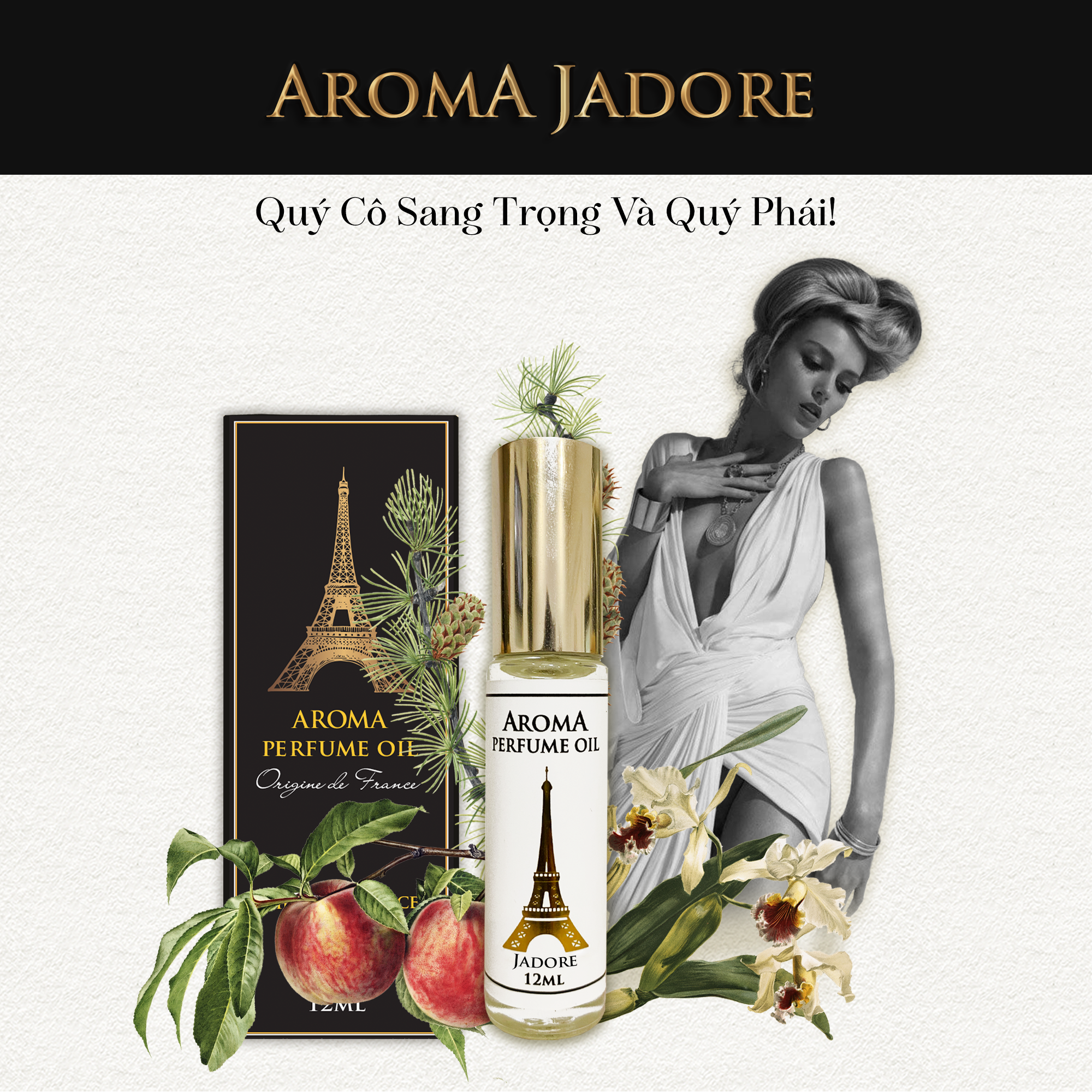 Aroma Jadore – Tinh dầu nước hoa Pháp Nữ