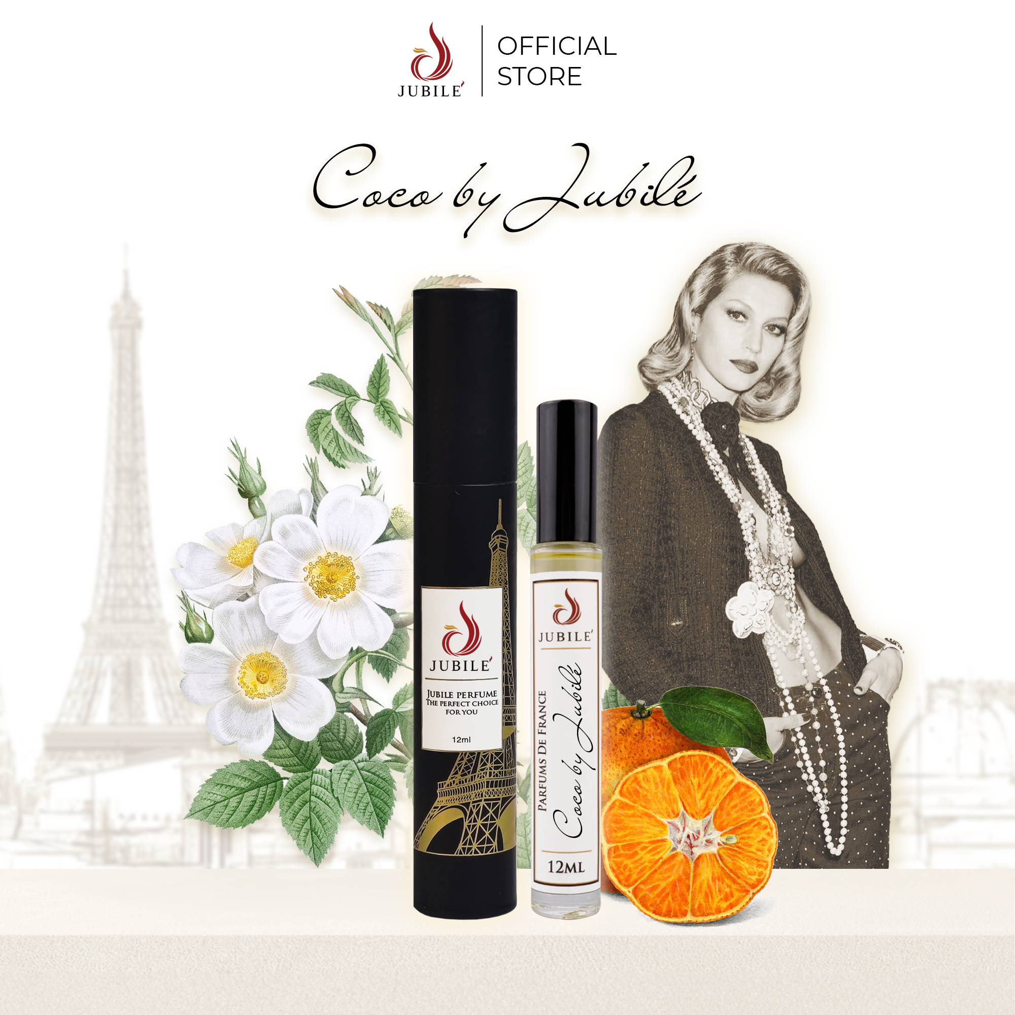 Coco by Jubilé - Tinh Dầu Nước Hoa Pháp Cao Cấp 12ml Lăn