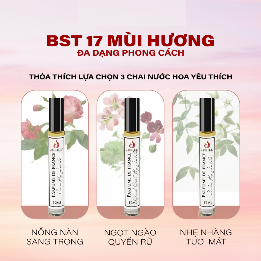 Combo 2 Tinh Dầu Nước Hoa Pháp Sang Trọng Thơm Lâu 24h, Dạng Lăn Tiện Lợi 12ml Cho Nam Nữ + Nước Hoa Thơm Phòng Dạng Treo Phòng Ngủ