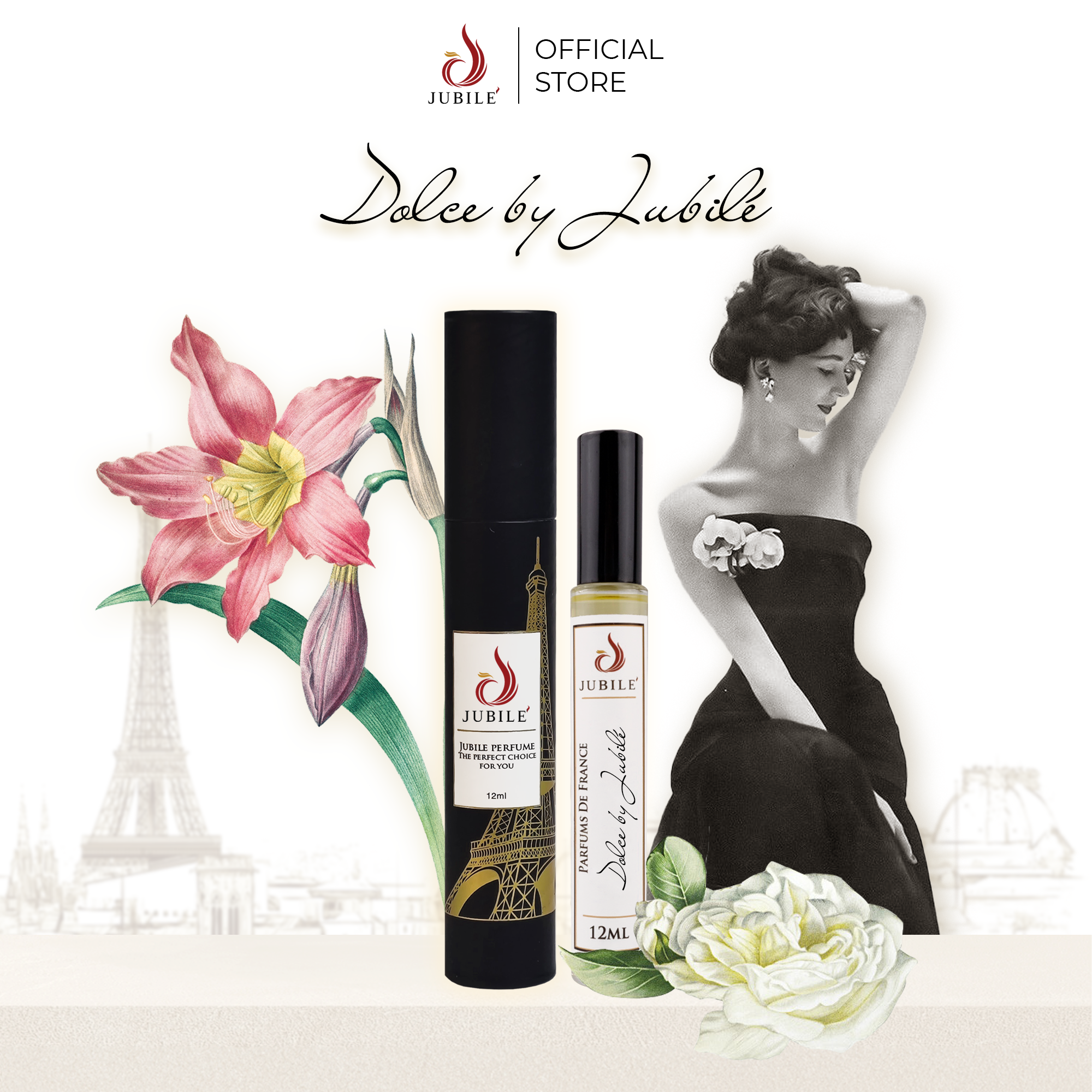 Dolce by Jubilé - Tinh Dầu Nước Hoa Pháp Cao Cấp 12ml Lăn