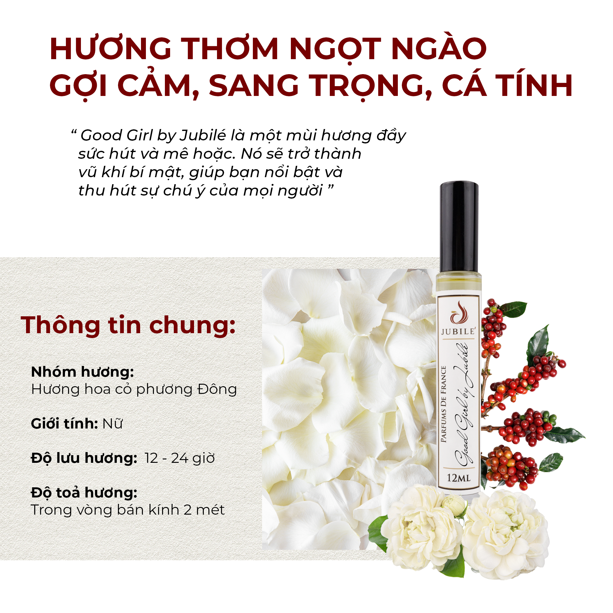 Good Girl by Jubilé - Tinh Dầu Nước Hoa Pháp Cao Cấp