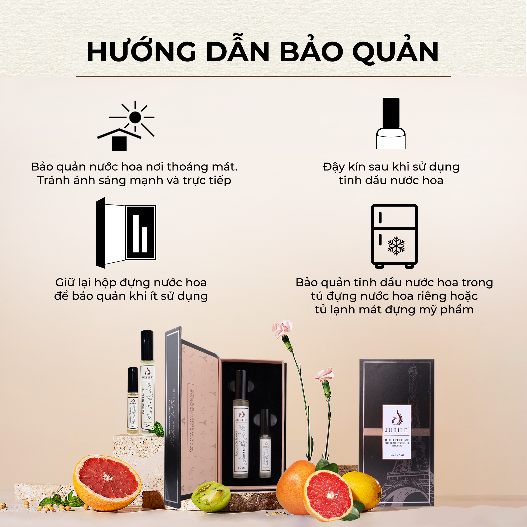 Le Jubilé - Tinh Dầu Nước Hoa Pháp Cao Cấp Mini Size 3ml Lăn