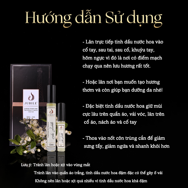 Tinh Dầu Nước hoa Pháp Chính Hãng Dạng Xịt 5ml Jubilé