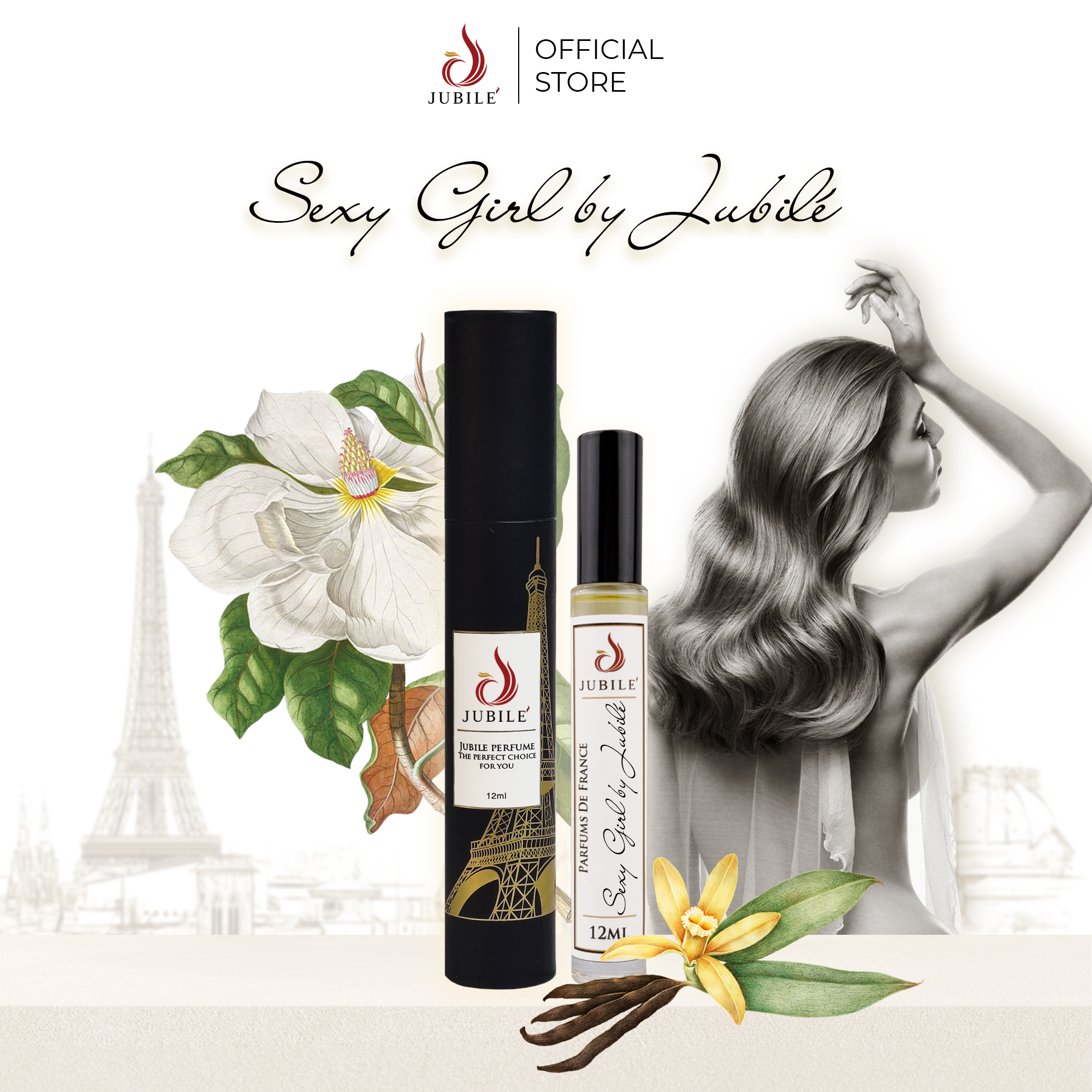 Sexy Girl by Jubilé - Tinh Dầu Nước Hoa Pháp Cao Cấp 12ml Lăn
