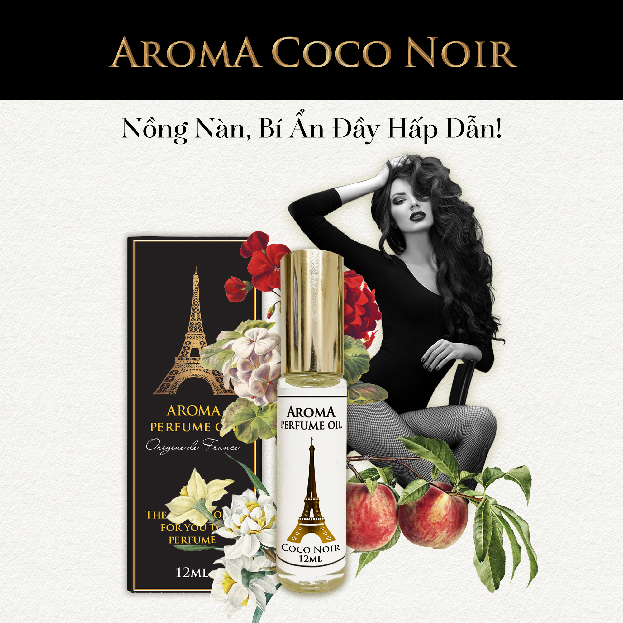 Aroma CoCo Noir – Tinh dầu nước hoa Pháp Nữ