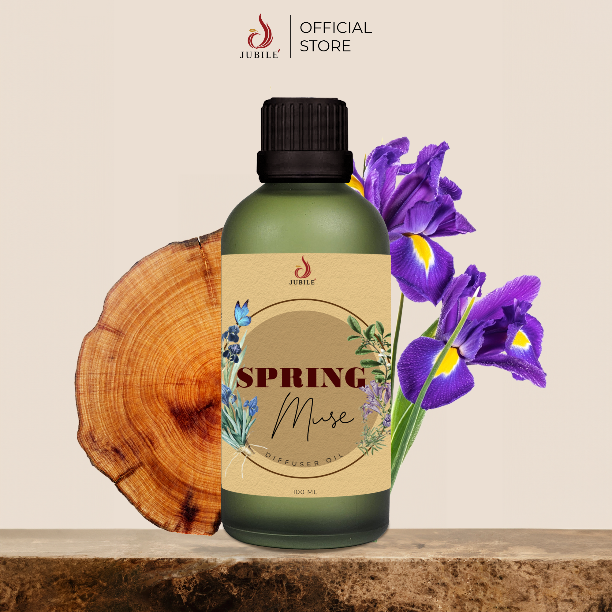 Spring Muse - Tinh Dầu Xông Máy, Tinh Dầu Thơm Phòng Thiên Nhiên 100ml Cao Cấp, Sang Trọng