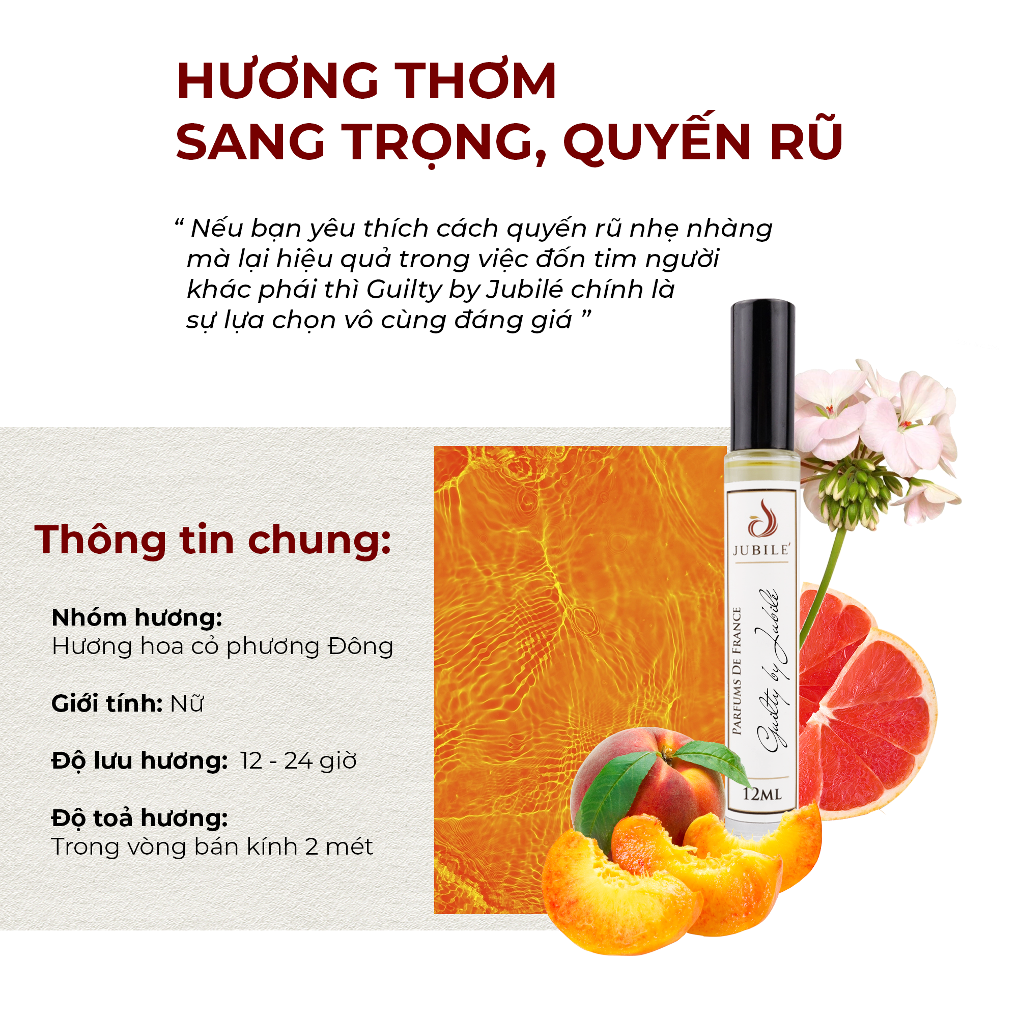 Guilty by Jubilé - Tinh Dầu Nước Hoa Pháp Cao Cấp