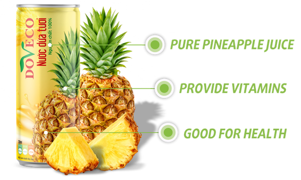 Pure fresh pineapple juice – DOVECO