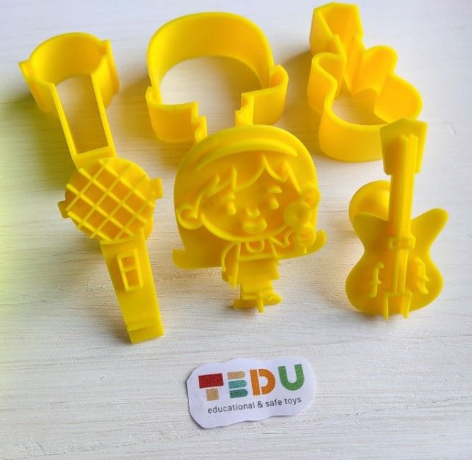 Khuôn ấn Ca sĩ chơikèm bột nặn an toàn TEDU