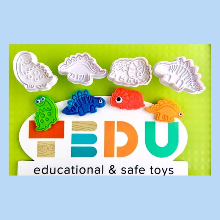 Khuôn Khủng long vây kiếm chơi kèm bột nặn an toàn TEDU