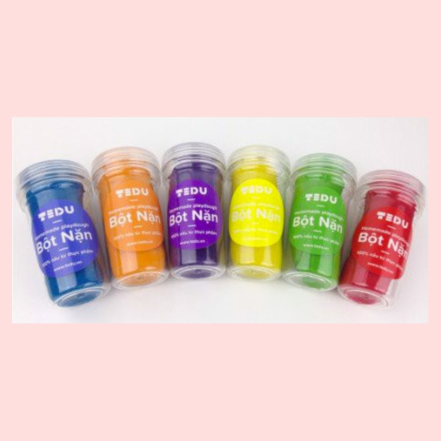 Bột nặn Set 6 (hủ 140gr) - Bột nặn an toàn TEDU