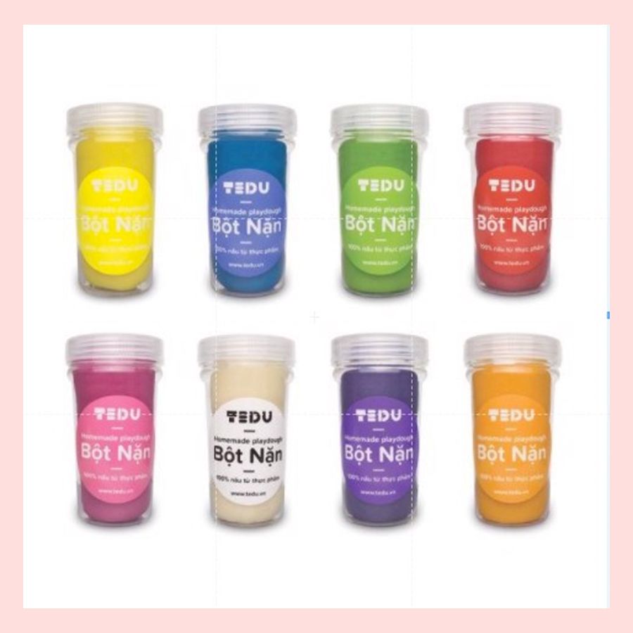 Bột nặn Set 8 (hủ 140gr) - Bột nặn an toàn TEDU