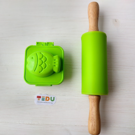 Khuôn 3D chơi kèm bột nặn an toàn TEDU