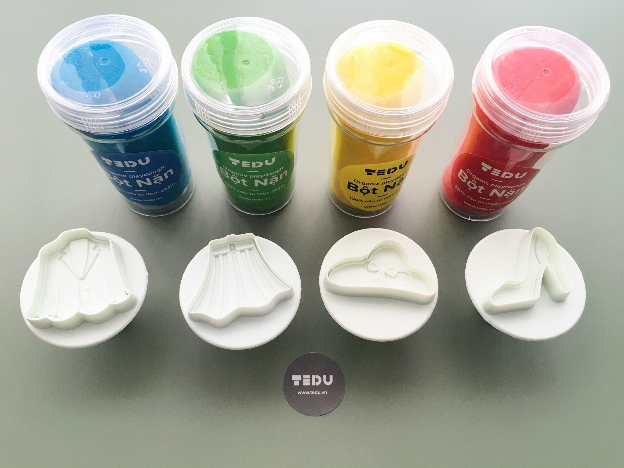 Khuôn Cô gái công sở lò xo chơi kèm bột nặn an toàn TEDU