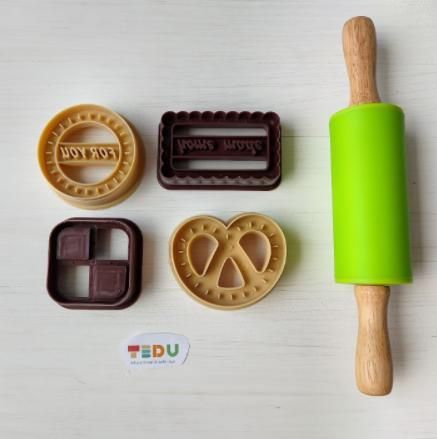 Khuôn ấn Cookie Homemade chơi bột nặn đất nặn an toàn TEDU