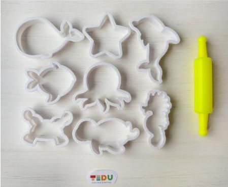 Khuôn Đại dương chơi kèm bột nặn an toàn TEDU