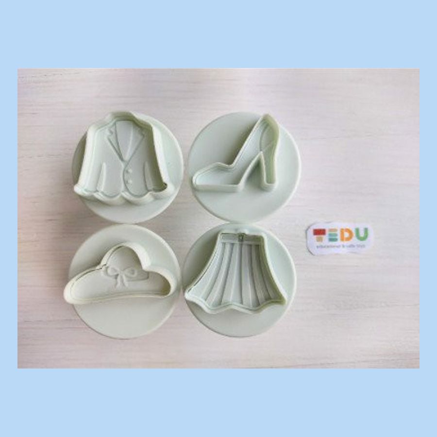 Khuôn Cô gái công sở lò xo chơi kèm bột nặn an toàn TEDU