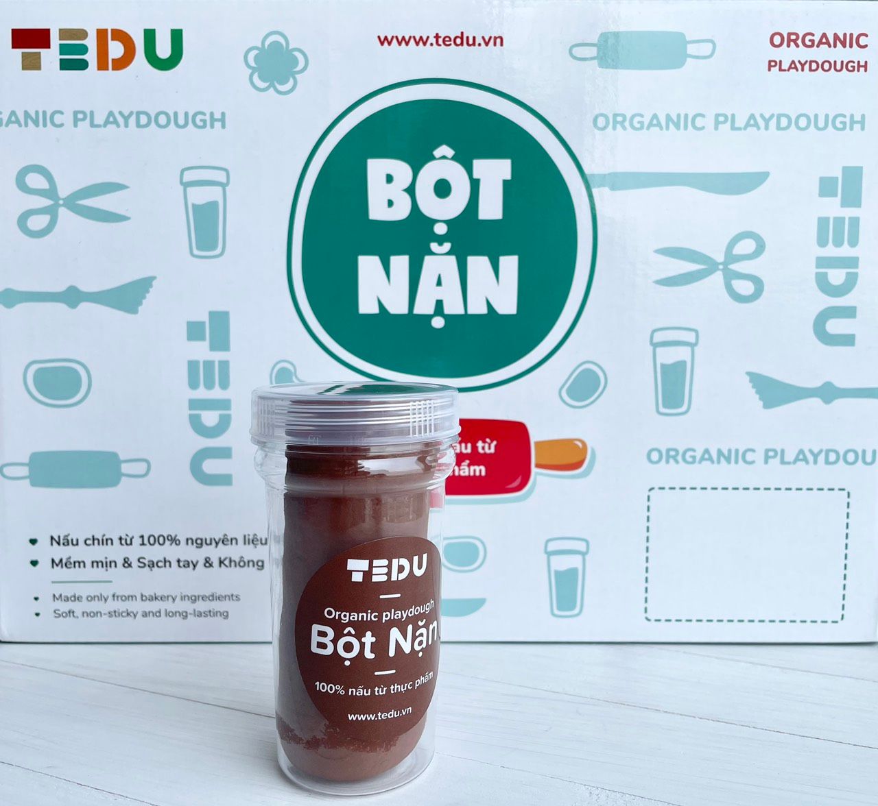 Bột nặn hủ 140gr - Bột nặn an toàn TEDU