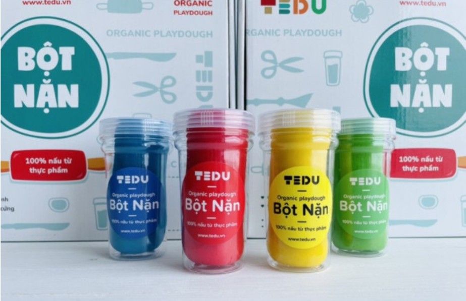  Bột nặn Set 4 (hủ 140gr) - Bột nặn an toàn TEDU 