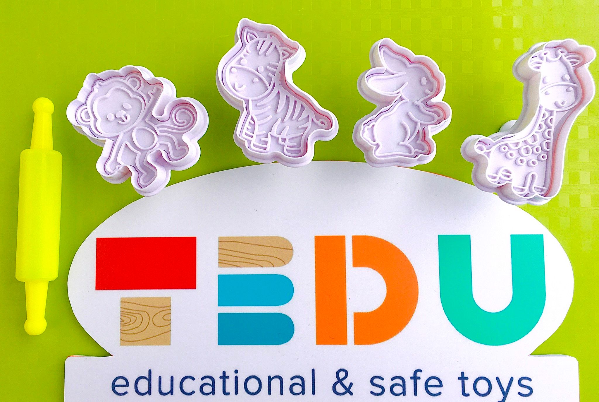 Khuôn Thế giới muôn loài lò xo chơi kèm bột nặn an toàn TEDU