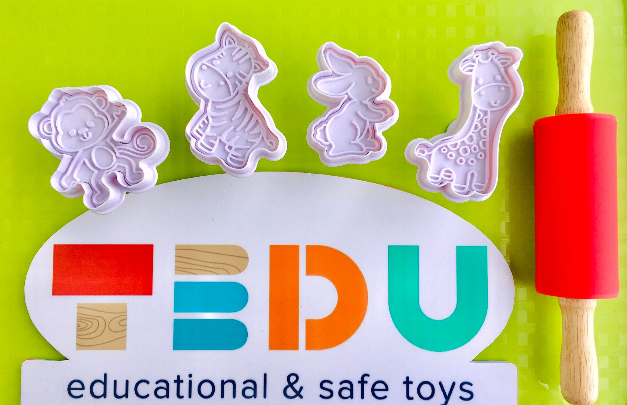 Khuôn Thế giới muôn loài lò xo chơi kèm bột nặn an toàn TEDU