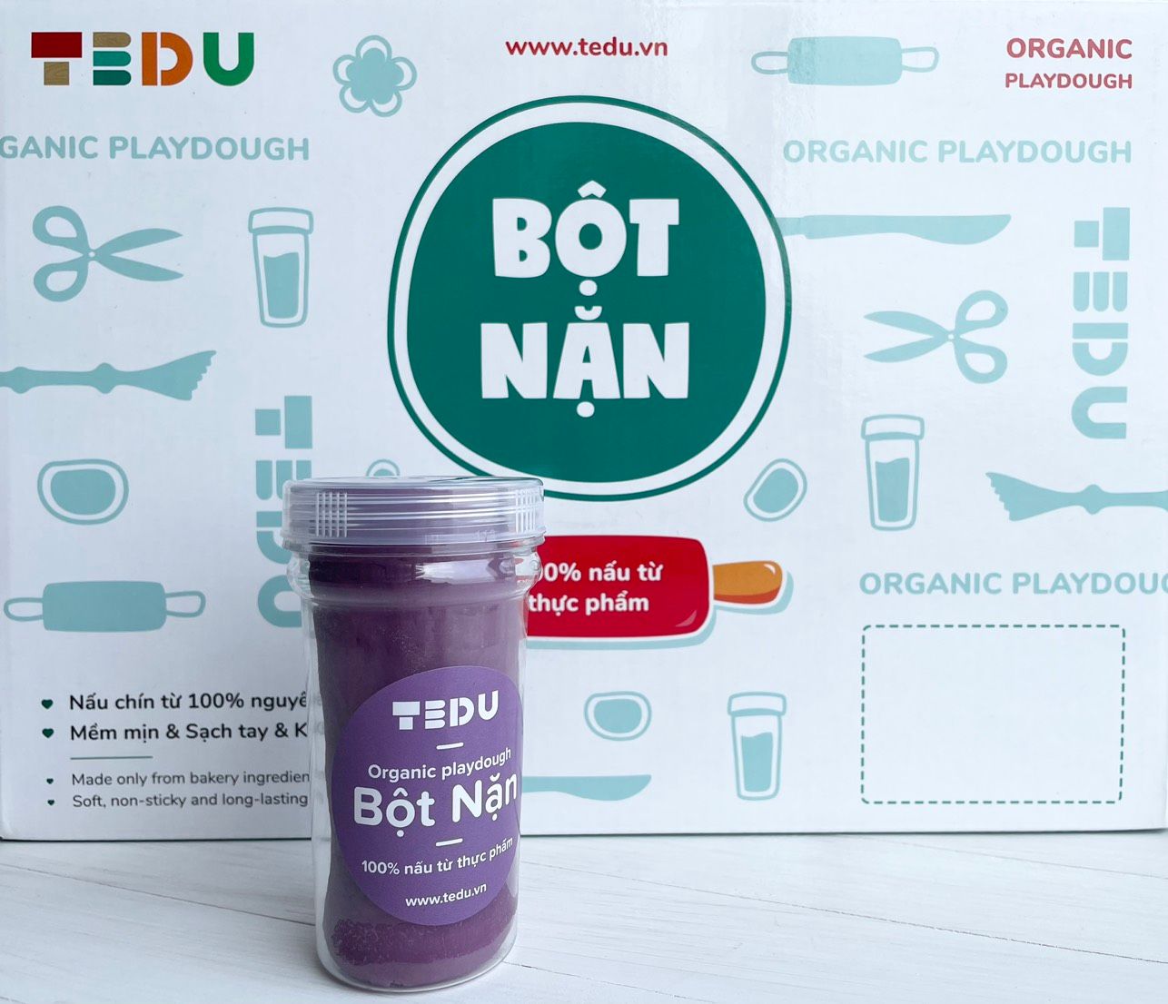 Bột nặn hủ 140gr - Bột nặn an toàn TEDU