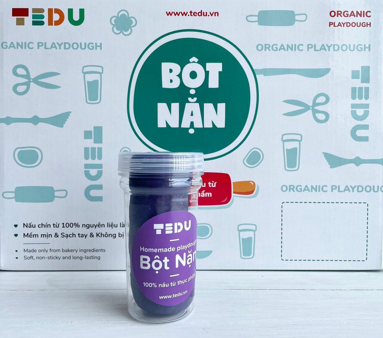Bột nặn hủ 140gr - Bột nặn an toàn TEDU