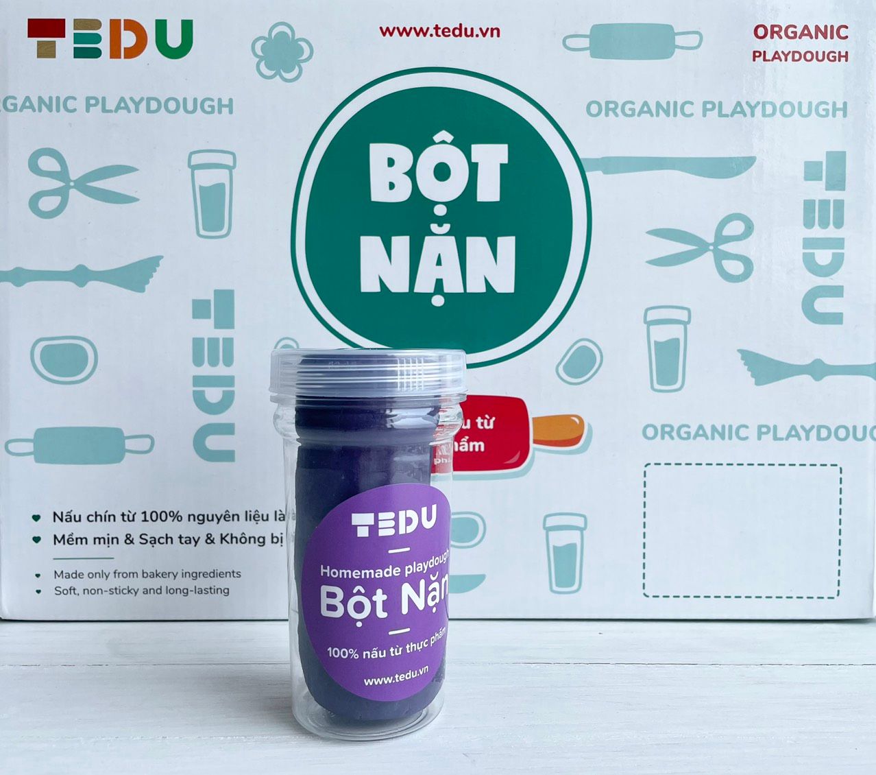  Bột nặn hủ 140gr - Bột nặn an toàn TEDU 