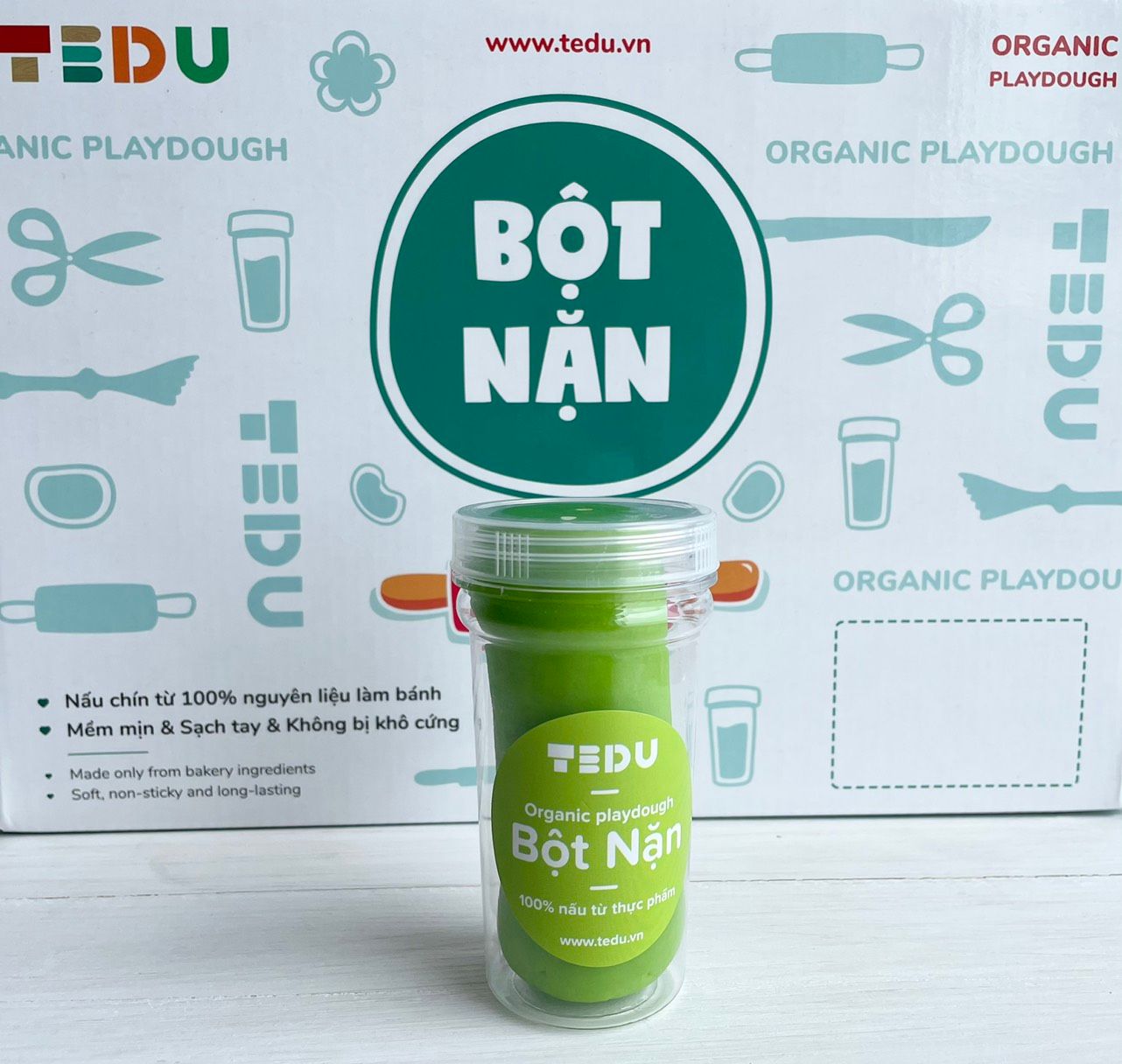 Bột nặn hủ 140gr - Bột nặn an toàn TEDU