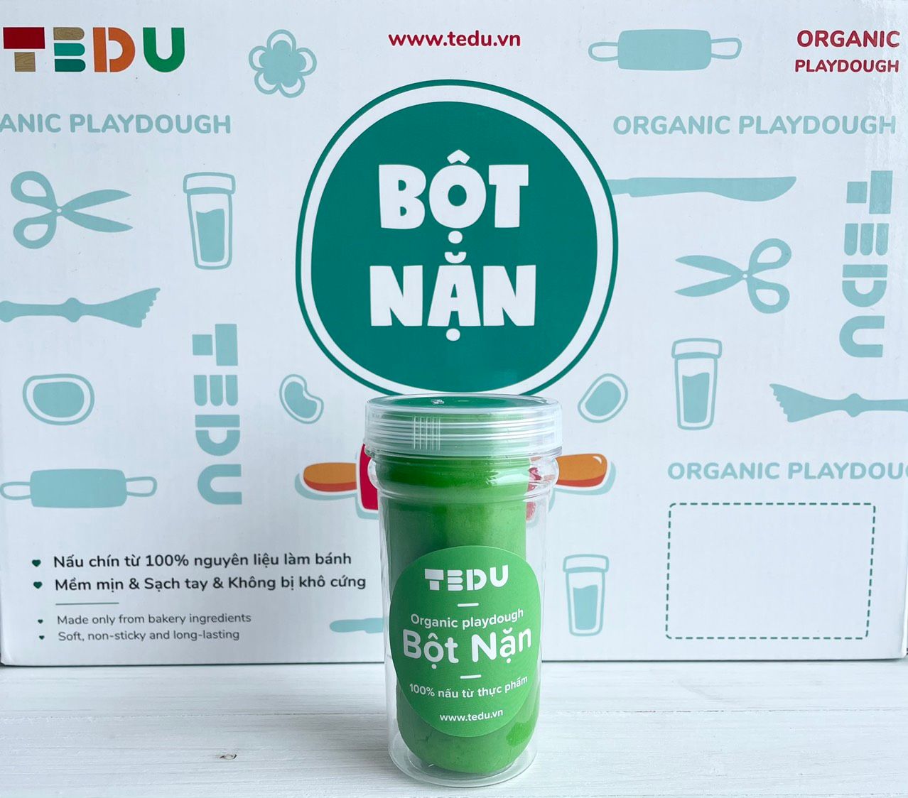 Bột nặn hủ 140gr - Bột nặn an toàn TEDU