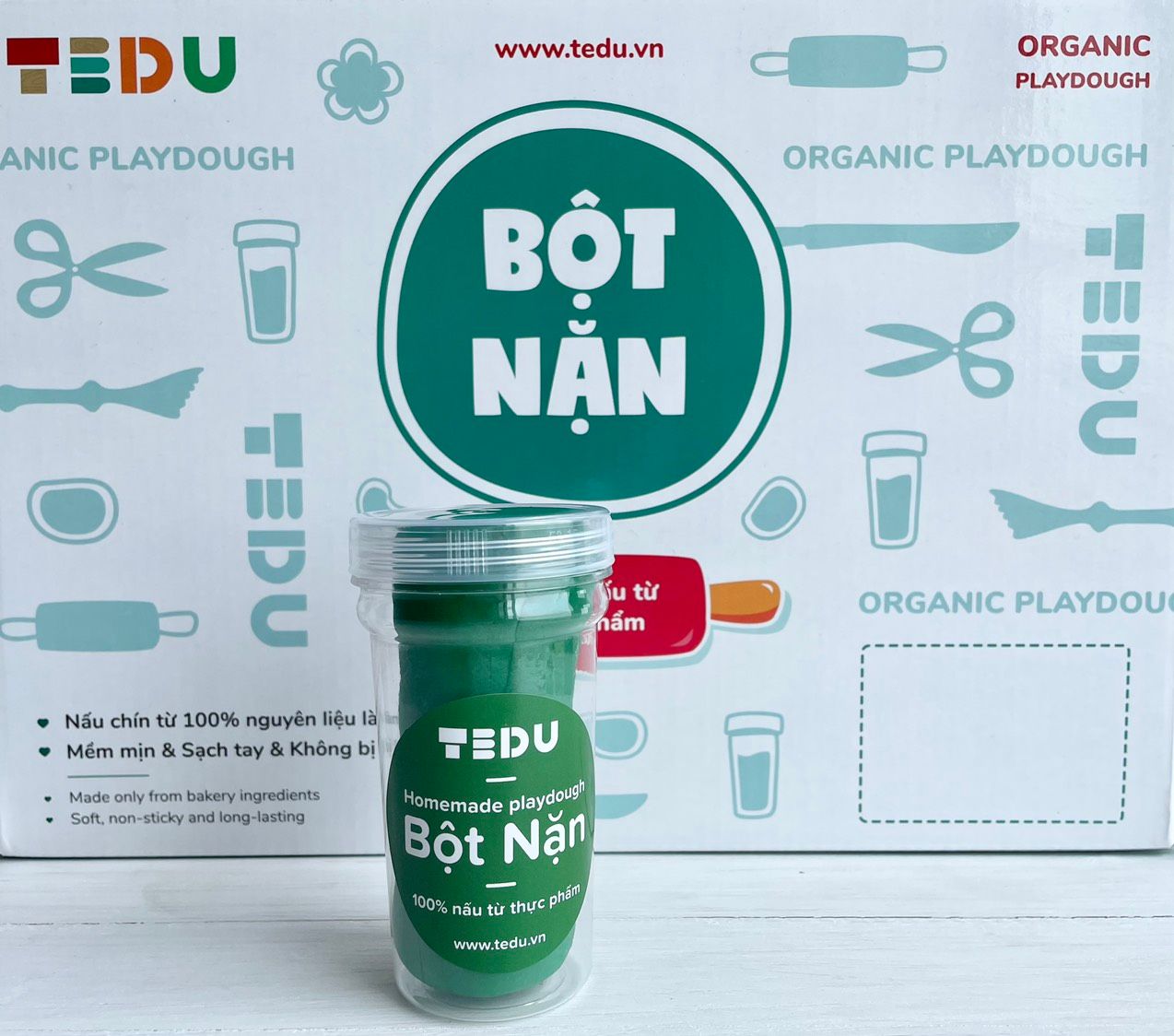  Bột nặn hủ 140gr - Bột nặn an toàn TEDU 