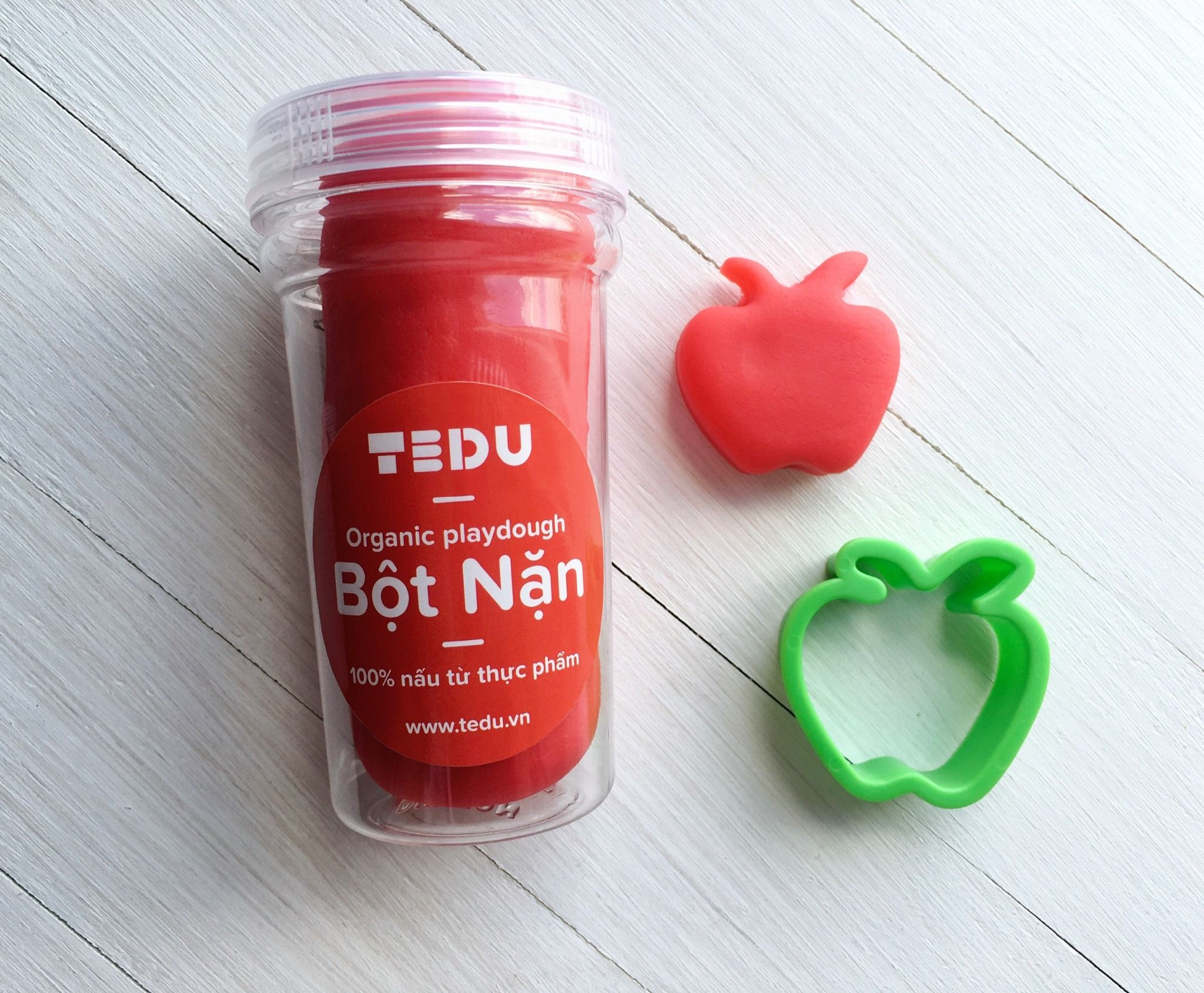 Bột nặn hủ 140gr có khuôn nhí - Bột nặn an toàn TEDU