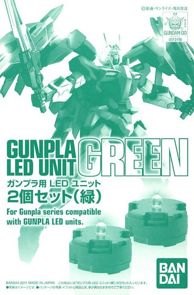 Bandai LED Unit - Green (2 pieces Set)