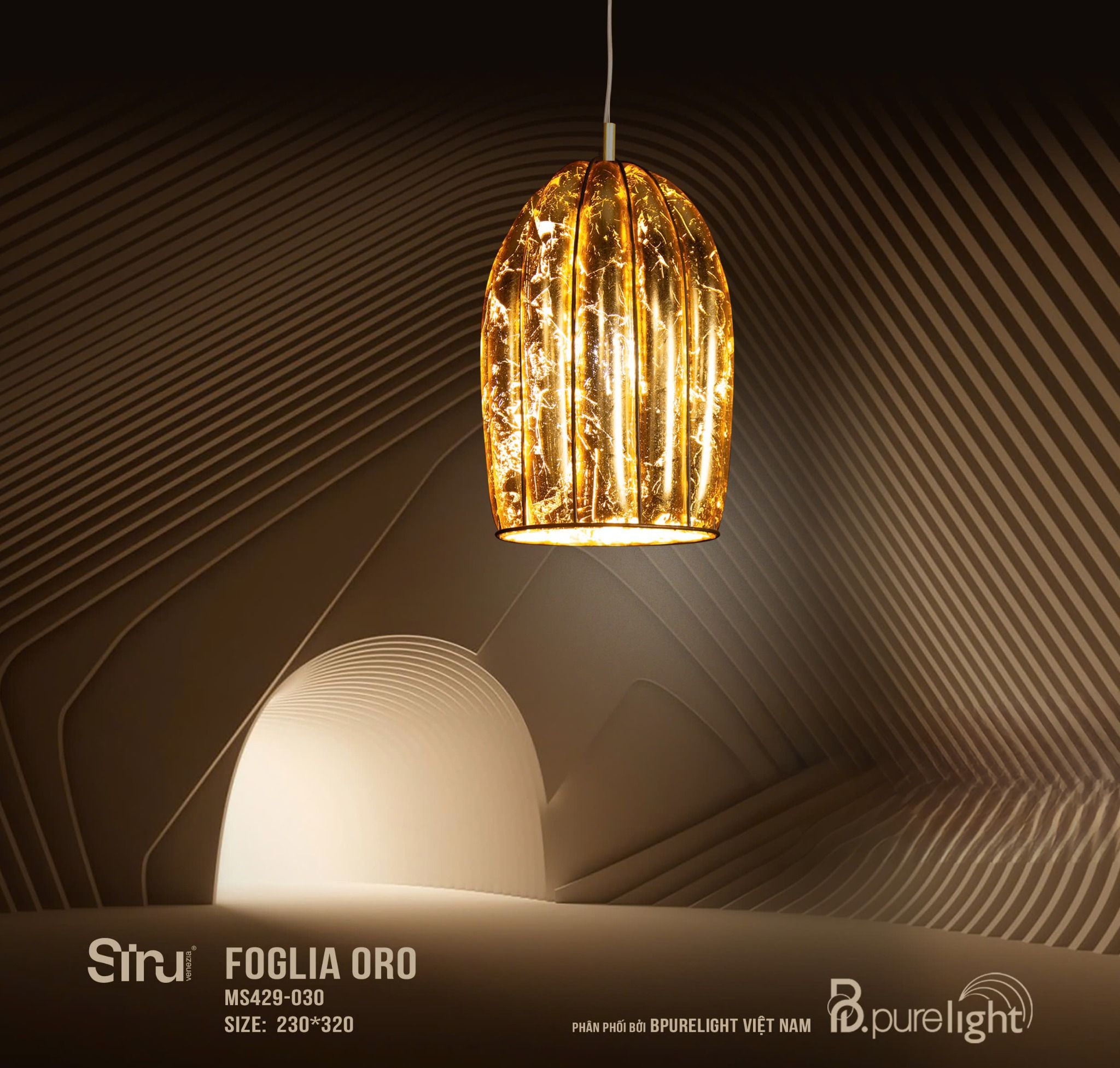 Đèn trang trí Foglia Oro - MS429-030