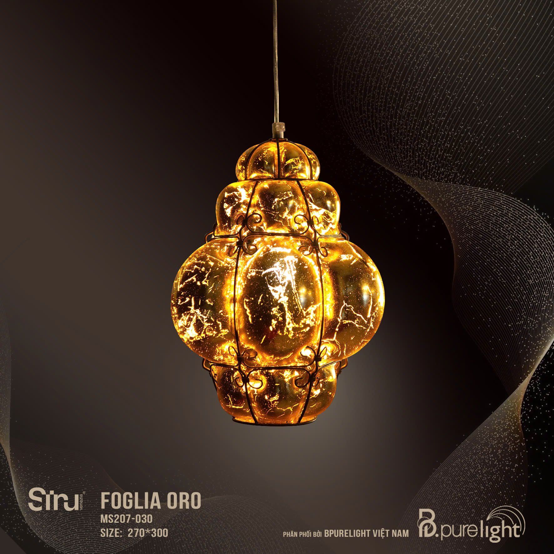 Đèn trang trí Foglia Oro - MS207-030