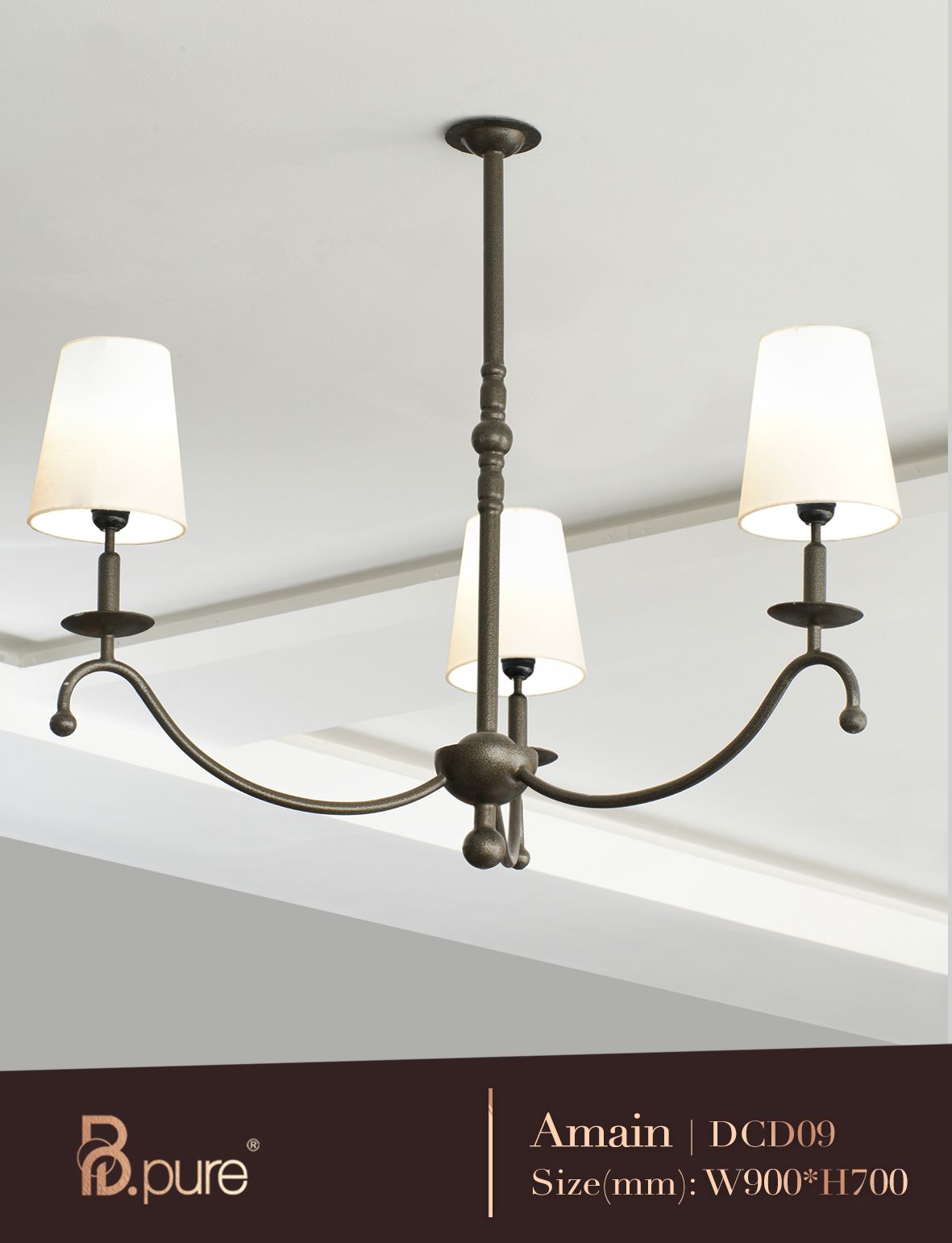 Đèn thả cổ điển Amain DCD09