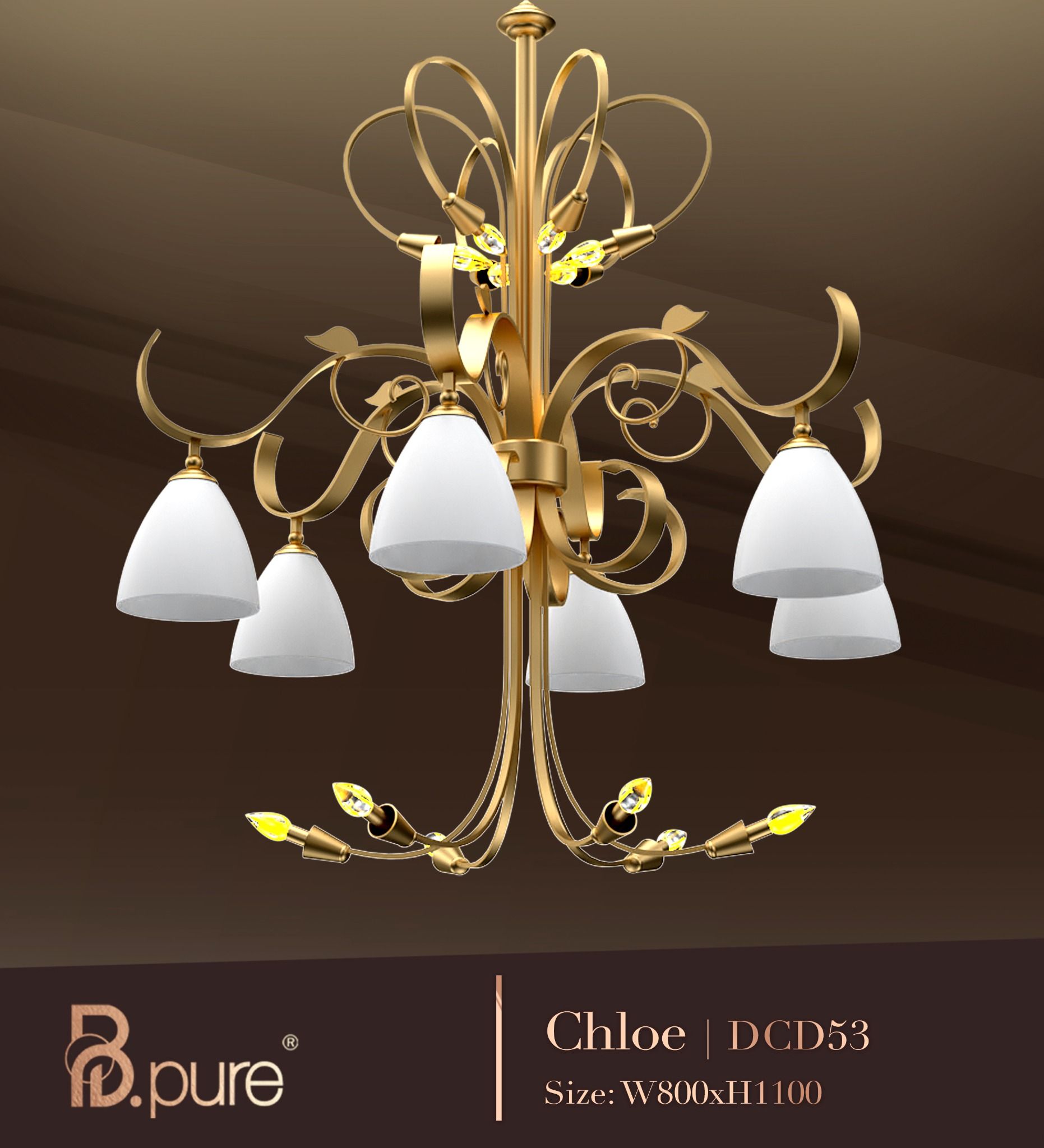 Đèn thả cổ điển Chloe DCD35