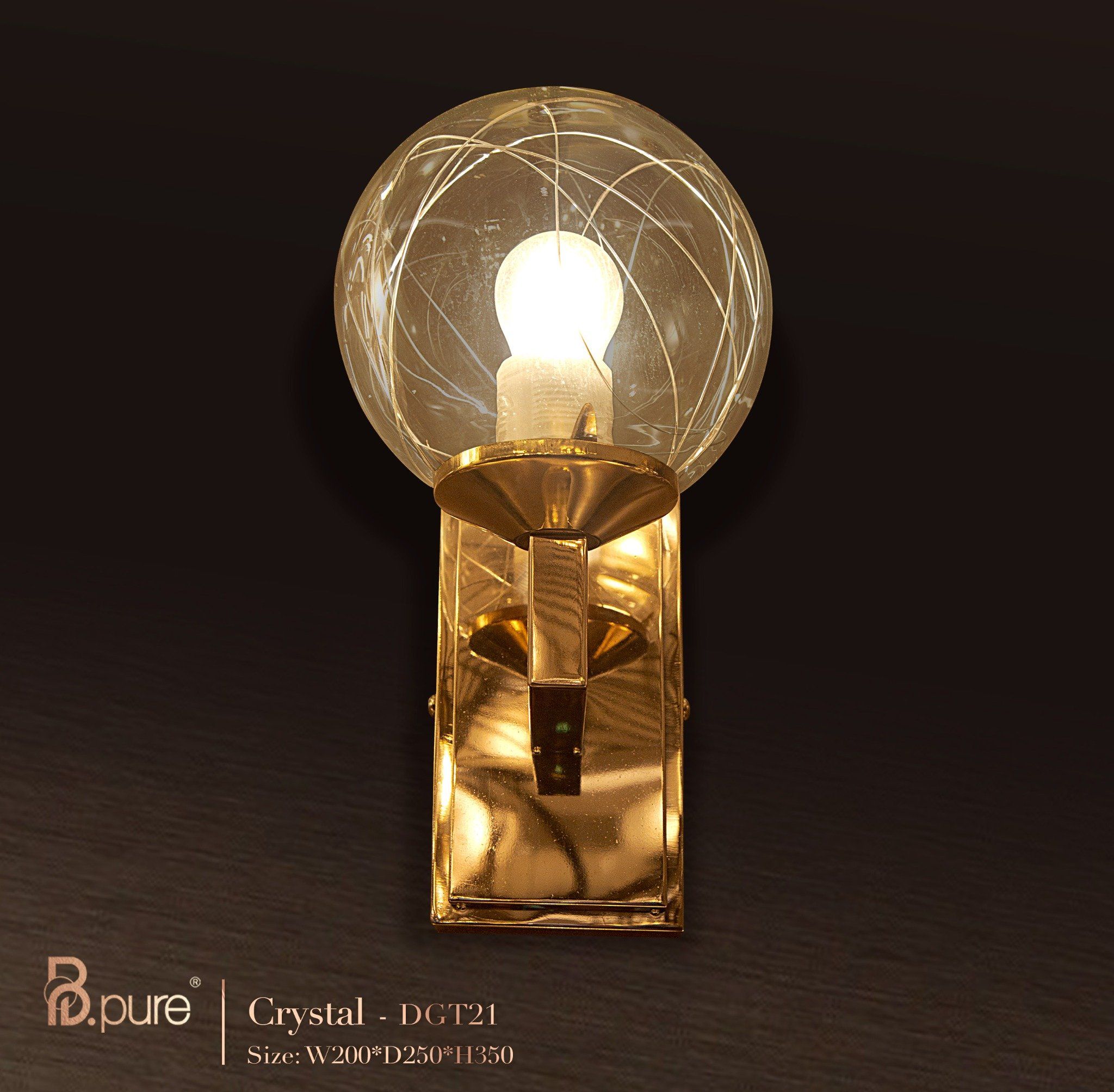Đèn ốp tường Crystal DGT21