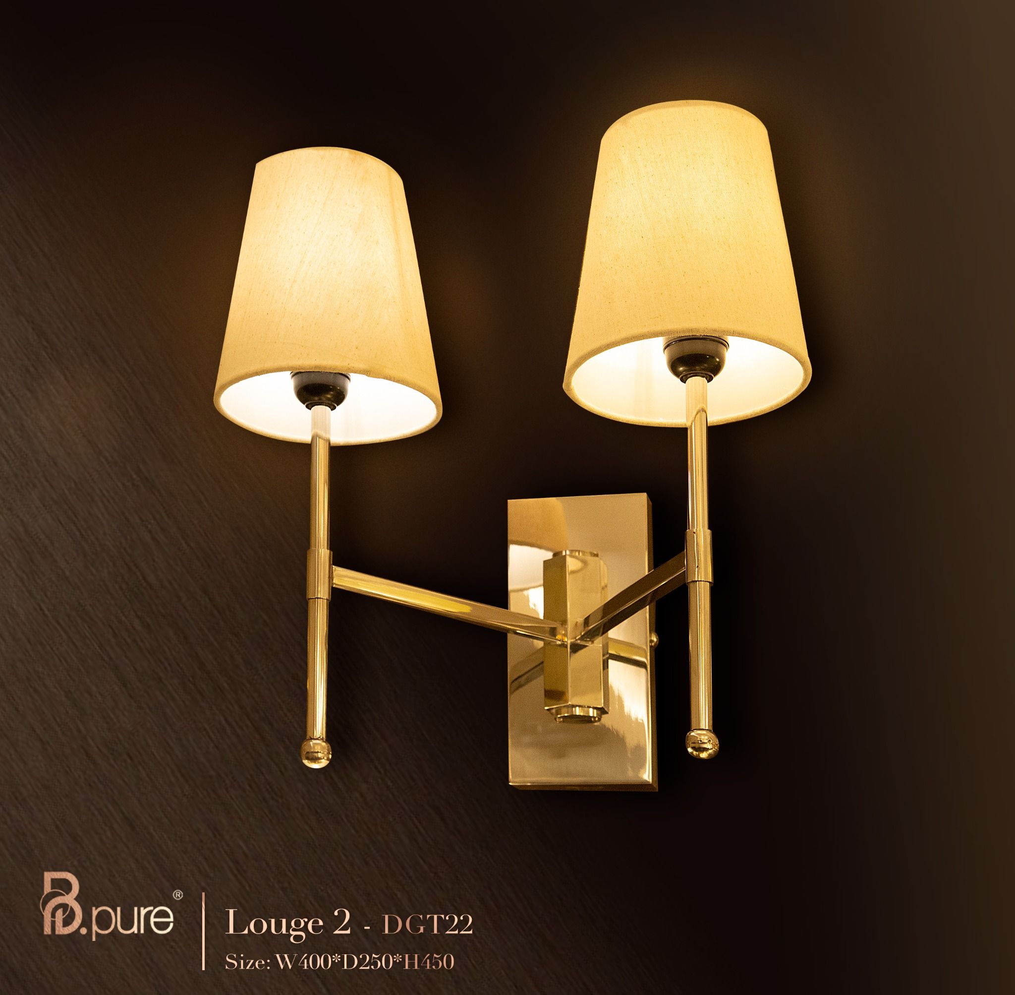 Đèn ốp tường Louge 02 DGT22